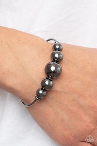 Paparazzi - Bead Creed - Black Cuff Bracelet