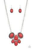 Paparazzi - All-Natural Nostalgia - Red Necklace