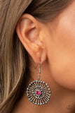 Paparazzi - Tangible Twinkle - Pink Earrings