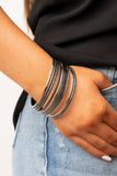 Paparazzi - Circlet Circus - Gunmetal Bangles   