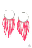 Paparazzi - Saguaro Breeze - Pink Earrings