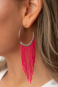 Paparazzi - Saguaro Breeze - Pink Earrings