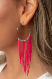 Paparazzi - Saguaro Breeze - Pink Earrings