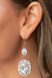 Paparazzi - Capriciously Cosmopolitan - White Earrings