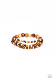 Paparazzi - Oceania Oasis - Brown Bracelet