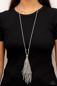 Paparazzi - A Clean Sweep - Long Silver Necklace