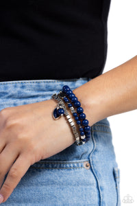 Paparazzi - Redefined Romance - Blue Bracelet