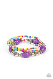 Paparazzi - Confidently Crafty - Purple Bracelet