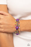 Paparazzi - Confidently Crafty - Purple Bracelet