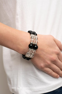 Paparazzi - Timelessly Tea Party - Black Bracelet