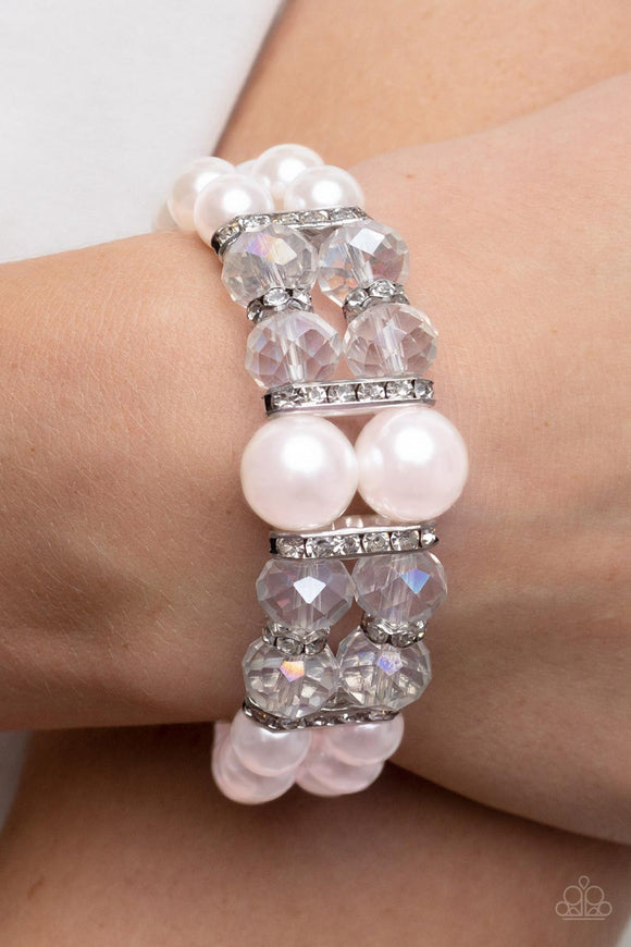 Paparazzi - Timelessly Tea Party - Pink Bracelet