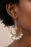 Paparazzi - Cabana Charm - White Earrings