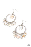 Paparazzi - Cabana Charm - White Earrings