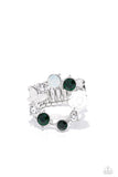 Paparazzi - Butterfly Bustle - Green Ring