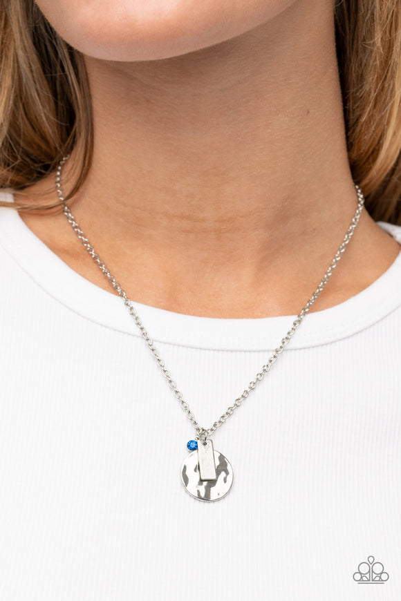 Paparazzi - Minimal EFFORTLESS - Blue Necklace