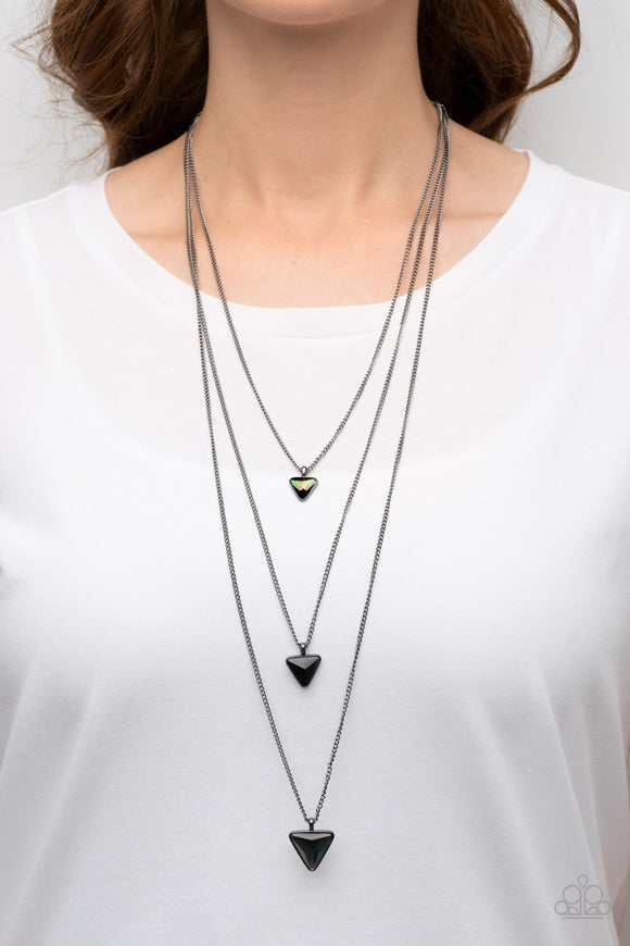 Paparazzi - Follow the LUSTER - Black Layered Necklace