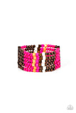 Paparazzi - Dive into Maldives - Pink Bracelet