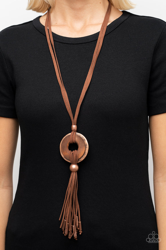 Paparazzi - ARTISANS and Crafts - Long Copper Necklace