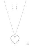 Paparazzi - Va-Va-VALENTINE - Long White Necklace