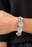 Paparazzi - For the Win - White Hinge Bracelet