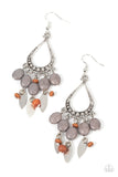 Paparazzi - Adobe Air - Silver Earrings