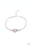 Paparazzi - Cupids Confessions - Red Bracelet