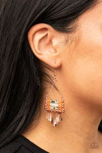 Paparazzi - Riverbed Bounty - Copper Earrings