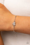 Paparazzi - Heartachingly Adorable - White Heart Bracelet