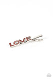 Paparazzi - Adored Adornment - Red Love Hair Clips