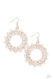 Paparazzi - Combustible Couture - Gold Earrings