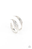 Paparazzi - Curvy Charmer - Silver Hoop Earrings