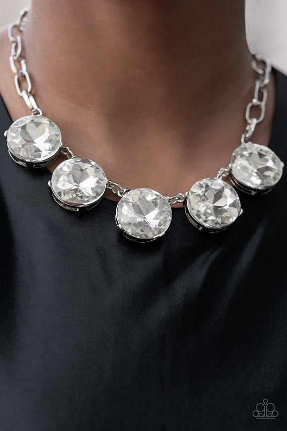 Paparazzi - Limelight Luxury - White Necklace