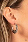 Paparazzi - Wanderlust Wilderness - Silver Hoop Earrings