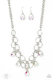 Paparazzi - Show-Stopping Shimmer - Multicolored Iridescent Necklace