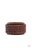 Paparazzi - Urban Expansion - Urban Brown Snap Bracelet