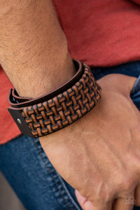 Paparazzi - Urban Expansion - Urban Brown Snap Bracelet