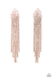 Paparazzi - Overnight Sensation - Copper Earrings