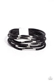 Paparazzi - Magnetic Personality - Black Bracelet