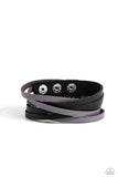 Paparazzi - Not SEW Fast - Black Urban Bracelet