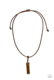 Paparazzi - Comes Back ZEN-fold - Urban Brown Necklace