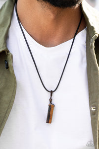 Paparazzi - Comes Back ZEN-fold - Urban Brown Necklace