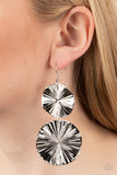 Paparazzi - In Your Wildest FAN-tasy - Silver Earrings