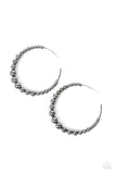 Paparazzi - Show Off Your Curves - Black Hoop Earrings