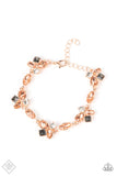 Paparazzi - Colorful Captivation - Rose Gold Bracelet