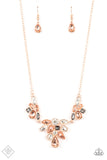 Paparazzi - Completely Captivated - Rose Gold Necklace