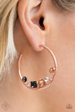 Paparazzi - Attractive Allure - Rose Gold Hoop Earrings