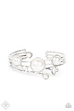 Paparazzi - Total SAIL-Out - White Cuff Pearl Bracelet