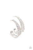 Paparazzi - Cold as Ice - Multicolored Hoop Earrings