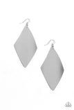 Paparazzi - Retro Rally - Silver Earrings