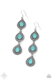 Paparazzi - Desertscape Dweller - Blue Earrings